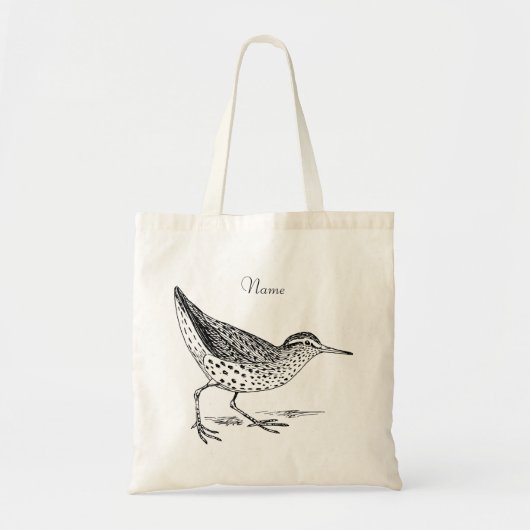 Sandpiper Shorebird Thunder_Cove Tote Bag (Voorkant)