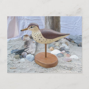 Sandpiper "Slick" Woodcarving Briefkaart