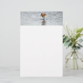 Sandpiper vogel foto briefpapier (Staand voorkant)