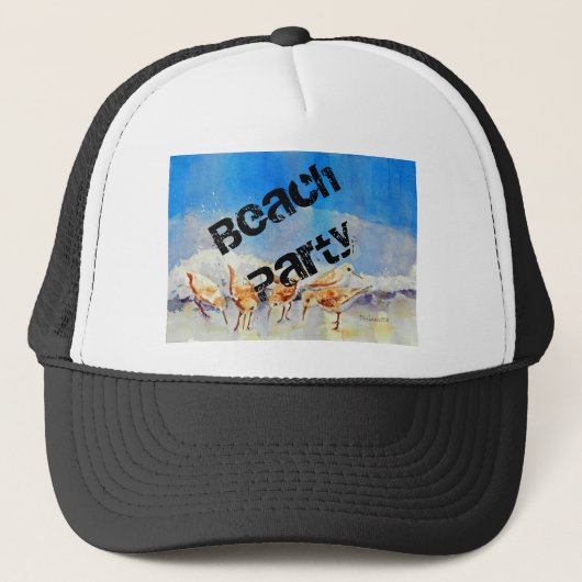 Sandpipers, Beach Trucker Hat Pet (Voorkant)