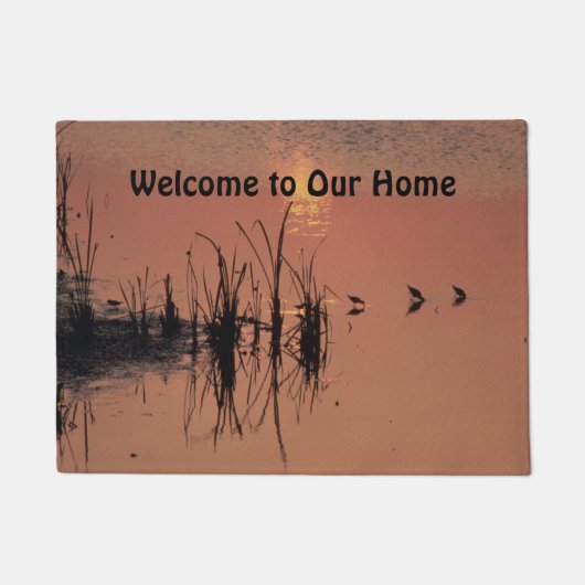 Sandpipers bij Sunset Welcome Doormat Deurmat (Voorkant)