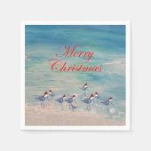 Sandpipers Kerstfeest servetten (Voorkant)