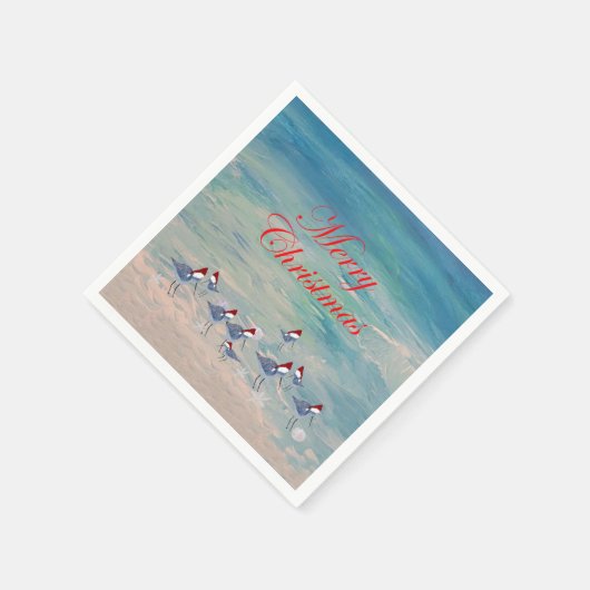 Sandpipers Kerstfeest servetten (Hoek)