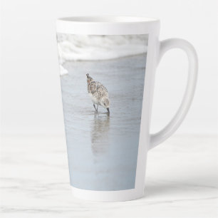 Sandpipers op de Beach Photo Latte Coffee-Mok Latte Mok