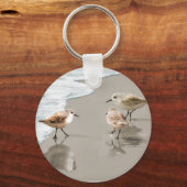 Sandpipers op de Shoreline Sleutelhanger (Voorkant)