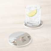 Sandpipers op de Shoreline Zandsteen Onderzetter (Zijkant)