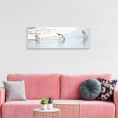 Sandpipers op het KabelschilderCanvas met doorsned Canvas Afdruk (Insitu (Woonkamer))