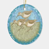 Sandpipers-Ornament Keramisch Ornament (Links)