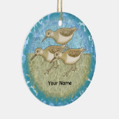 Sandpipers-Ornament Keramisch Ornament (Rechts)