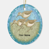 Sandpipers-Ornament Keramisch Ornament (Links)