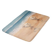 Sandpipers van het Zee Shore Bath Mat (Gekanteld)