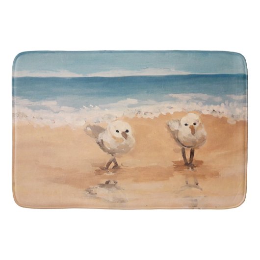 Sandpipers van het Zee Shore Bath Mat (Voorkant)