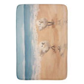 Sandpipers van het Zee Shore Bath Mat (Voorkant Verticaal)