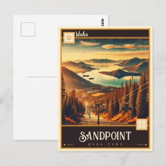 Sandpoint, Idaho |  Briefkaart (Voorkant / Achterkant)