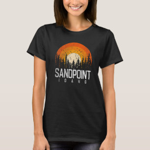 Sandpoint Idaho ID Retro  70s 90s T-shirt