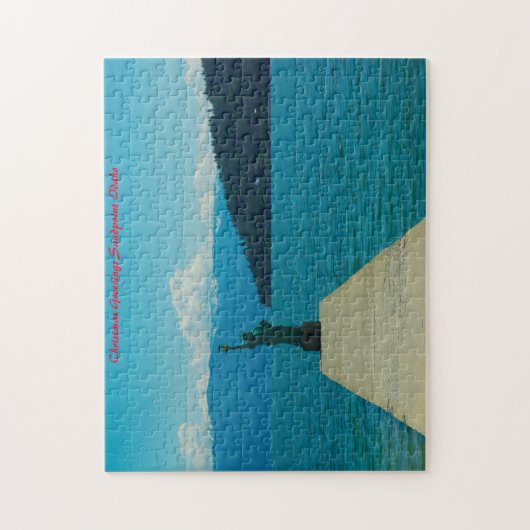 Sandpoint Idaho.kerstgroeten Legpuzzel (Verticaal)