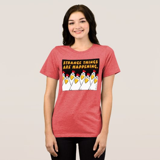 Sandra Boynton T-Shir BLIJKT VERSCHILLENDE DINGEN Tri-Blend Shirt (Voorkant volledig)