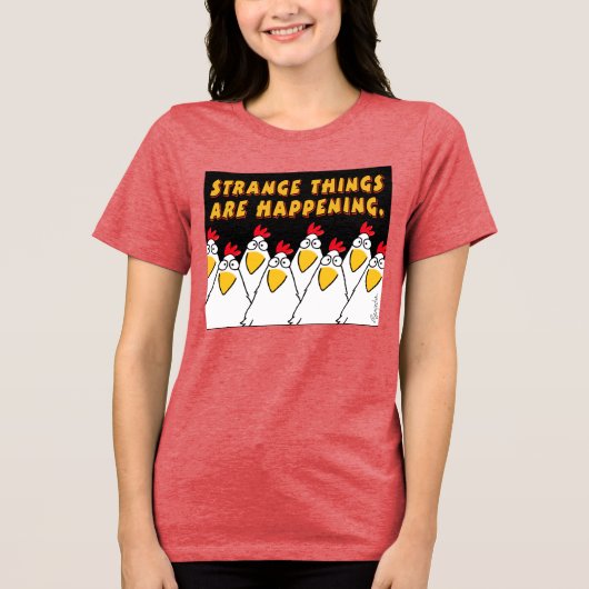 Sandra Boynton T-Shir BLIJKT VERSCHILLENDE DINGEN Tri-Blend Shirt (Voorkant)