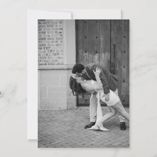 Sandra Classic Elegant Wedding Kaart (Achterkant)