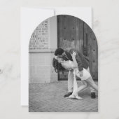 Sandra Classic Elegant Wedding Kaart (Achterkant)