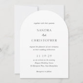 Sandra Classic Elegant Wedding Kaart (Voorkant)