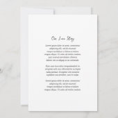 Sandra Classic Elegant Wedding Save The Date (Achterkant)