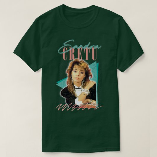 Sandra Cretu 80s Retro Fan Art Design3 T-shirt (Design voorkant)