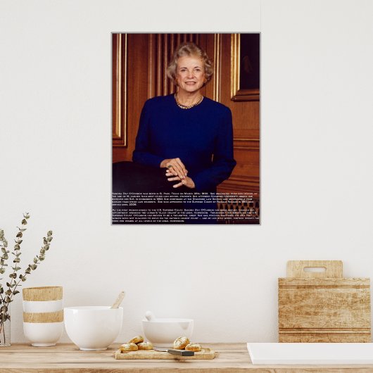 Sandra Day O'Connor w/Bio Poster (Keuken)