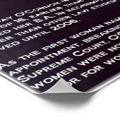 Sandra Day O'Connor w/Bio Poster (Hoek)