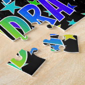 SANDRA First Name, Fun "HAPPY BIRTHDAY" Legpuzzel (Zijkant)