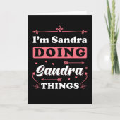 Sandra I Am Sandra Kaart (Voorkant)