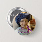 Sandra, ik Draag Violet voor Ronde Button 5,7 Cm (Voorkant /achterkant)