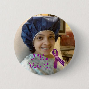 Sandra, ik Draag Violet voor Ronde Button 5,7 Cm