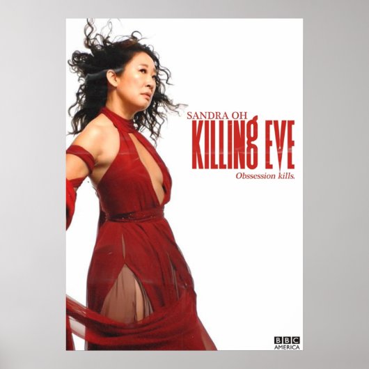 Sandra Oh in Killing Eve Character Poster (Voorkant)