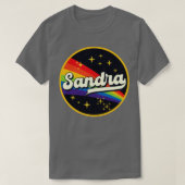 Sandra regenboog in ruimte  stijl t-shirt (Design voorkant)