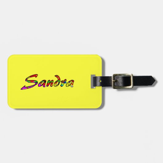 Sandra's reisaccessoires Bagage label (Voorkant horizontaal)