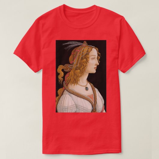 Sandro Bottcelli, oude renaissance schildering T-shirt (Design voorkant)