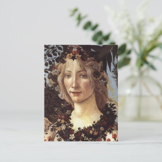 Sandro Botticell - Spring - Flora's avata Fine Art Briefkaart (Staand voorkant)