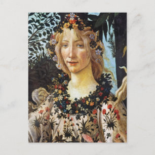 Sandro Botticell - Spring - Flora's buste Fine Art Briefkaart