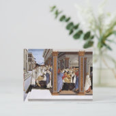 Sandro Botticelli - Baptisme van St. Zenobius Briefkaart (Staand voorkant)