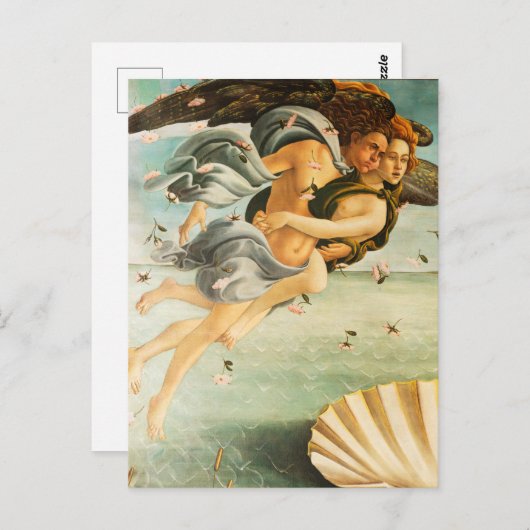 Sandro Botticelli Birth of Venus Zephyrus, chloris Briefkaart (Voorkant / Achterkant)