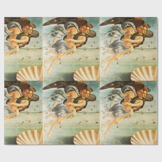 Sandro Botticelli Birth of Venus Zephyrus, chloris Cadeaupapier (Vlak)