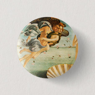 Sandro Botticelli Birth of Venus Zephyrus, chloris Ronde Button 3,2 Cm