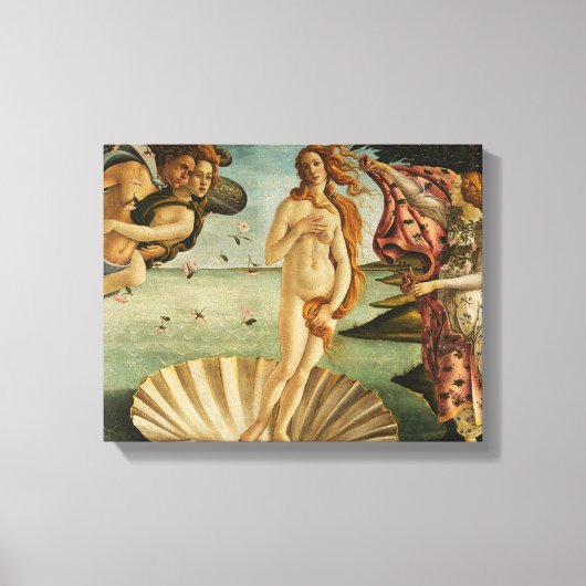 Sandro Botticelli - De geboorte van Venus Canvas Afdruk (Voorkant)