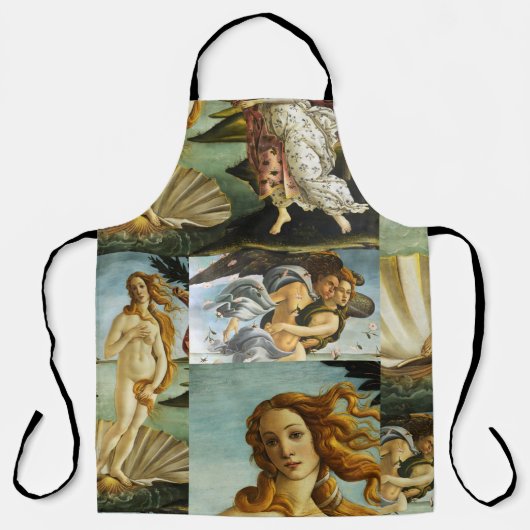 Sandro Botticelli "De geboorte van Venus - collage Schort (Voorkant)