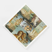 Sandro Botticelli "De geboorte van Venus - collage Servet (Hoek)