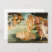 Sandro Botticelli De geboorte van Venus Fine Art Briefkaart (Voorkant / Achterkant)