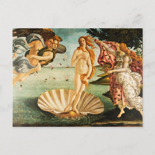 Sandro Botticelli De geboorte van Venus Fine Art Briefkaart (Voorkant)