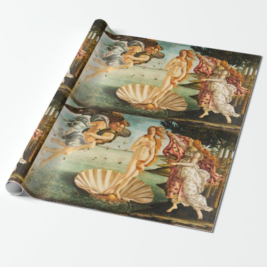 Sandro Botticelli De geboorte van Venus Fine Art Cadeaupapier (Uitgerold)