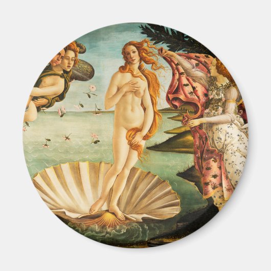 Sandro Botticelli De geboorte van Venus Fine Art Magneet (Voorkant)